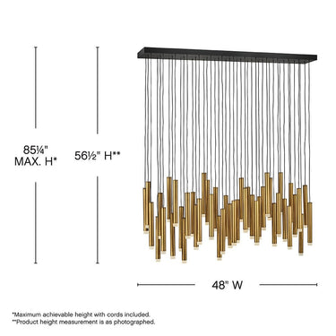 Fredrick Ramond Harmony LED Medium Adjustable Linear Pendant Alternative Image 6