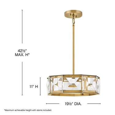 Fredrick Ramond Jolie Medium LED Convertible Semi-flush Mount Alternative Image 1