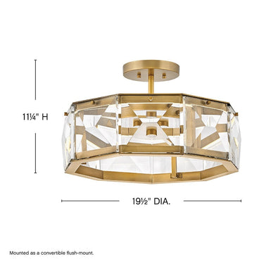 Fredrick Ramond Jolie Medium LED Convertible Semi-flush Mount Alternative Image 2