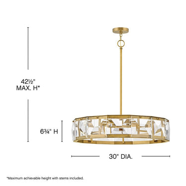 Fredrick Ramond Jolie Medium LED Drum Chandelier Alternative Image 7
