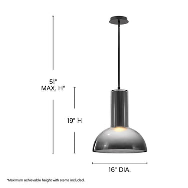 Fredrick Ramond LED Ombra Large Pendant Alternative Image 1