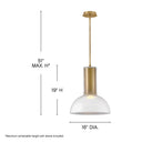 Fredrick Ramond LED Ombra Large Pendant Alternative Image 6