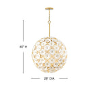 Fredrick Ramond Marianne Medium Globe Chandelier Alternative Image 1