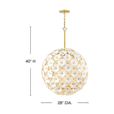 Fredrick Ramond Marianne Medium Globe Chandelier Alternative Image 1