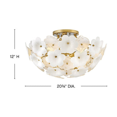 Fredrick Ramond Marianne Medium Semi-Flush Mount - FR41963DG Alternative Image 1