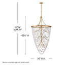 Fredrick Ramond Myra Medium Chandelier - FR41598DA Alternative Image 1