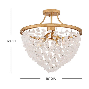 Fredrick Ramond Myra Medium Semi-Flush Mount Alternative Image 1