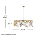 Fredrick Ramond Nala Medium Convertible Drum Chandelier Alternative Image 1