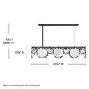 Fredrick Ramond Nala Medium Eight Light Linear Pendant Alternative Image 1