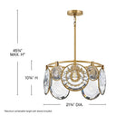Fredrick Ramond Nala Small Convertible Chandelier Alternative Image 4