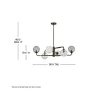 Fredrick Ramond Oberon Large Adjustable Single Tier Chandelier - FR30506 Alternative Image 1