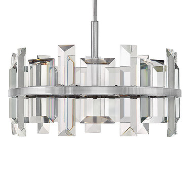 Fredrick Ramond Odette Medium Convertible Drum Chandelier - FR39214PNI Alternative Image 2