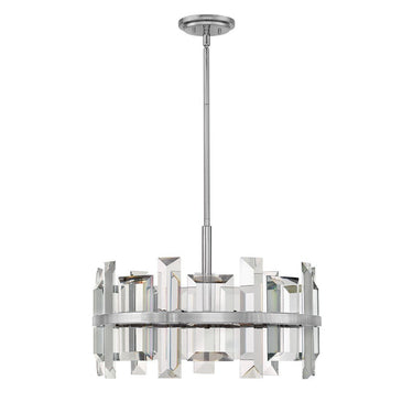 Fredrick Ramond Odette Medium Convertible Drum Chandelier - FR39214PNI 