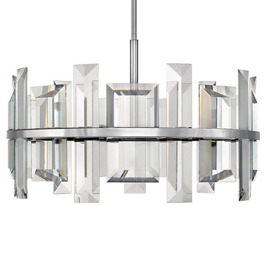 Fredrick Ramond Odette Medium Convertible Drum Chandelier - FR39215PNI Alternative Image 2