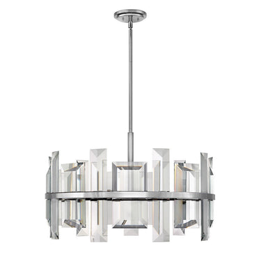 Fredrick Ramond Odette Medium Convertible Drum Chandelier - FR39215PNI 