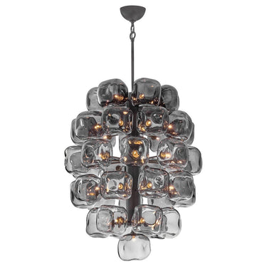 Fredrick Ramond Perriand Medium Chandelier in Brushed Graphite Finish 