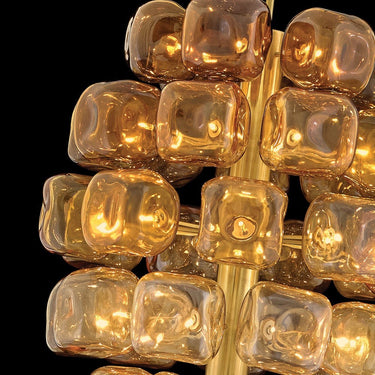 Fredrick Ramond Perriand Medium Chandelier in Unlacquered Brass Finish Alternative Image 4