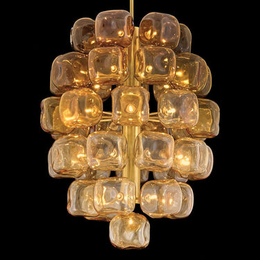 Fredrick Ramond Perriand Medium Chandelier in Unlacquered Brass Finish Alternative Image 5