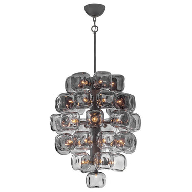Fredrick Ramond Perriand Small Chandelier in Brushed Graphite Finish 