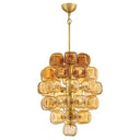 Fredrick Ramond Perriand Small Chandelier in Unlacquered Brass Finish Alternative Image 1