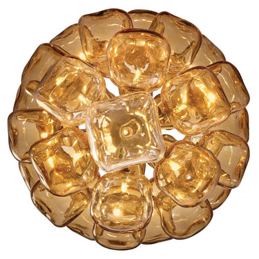Fredrick Ramond Perriand Small Chandelier in Unlacquered Brass Finish Alternative Image 3