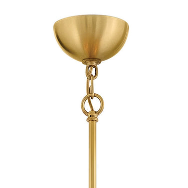 Fredrick Ramond Perriand Small Chandelier in Unlacquered Brass Finish Alternative Image 4