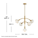 Fredrick Ramond Phoebe Medium Multi Tier Chandelier Alternative Image 1