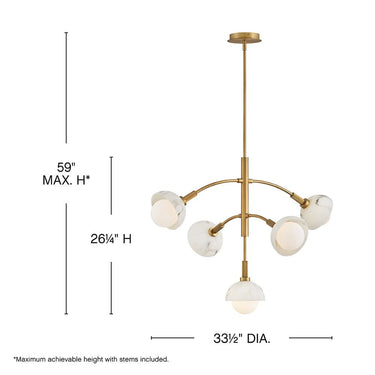 Fredrick Ramond Phoebe Medium Multi Tier Chandelier Alternative Image 1