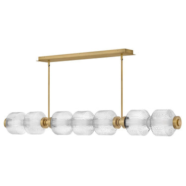 Fredrick Ramond Reign Large Seven Light LED Linear Pendant Alternative Image 8