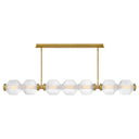Fredrick Ramond Reign Large Seven Light LED Linear Pendant Alternative Image 9