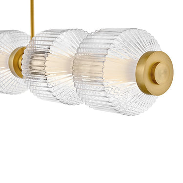 Fredrick Ramond Reign Large Seven Light LED Linear Pendant Alternative Image 10