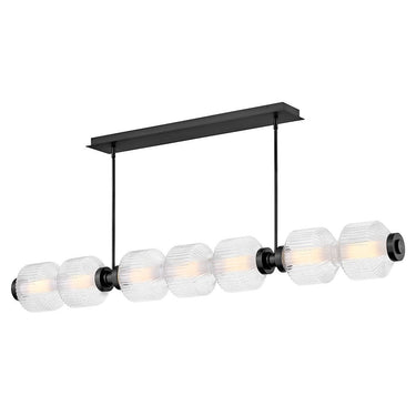 Fredrick Ramond Reign Large Seven Light LED Linear Pendant Alternative Image 6