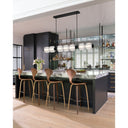 Fredrick Ramond Reign Large Seven Light LED Linear Pendant Alternative Image 13
