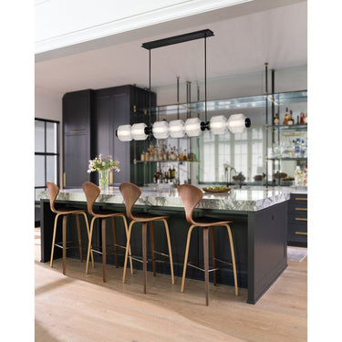 Fredrick Ramond Reign Large Seven Light LED Linear Pendant Alternative Image 13