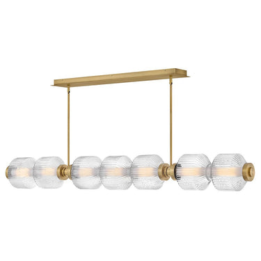 Fredrick Ramond Reign Large Seven Light LED Linear Pendant Alternative Image 7