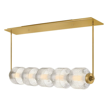 Fredrick Ramond Reign Medium Five Light LED Linear Pendant Alternative Image 7