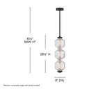 Fredrick Ramond Reign Small LED Convertible Pendant Alternative Image 1
