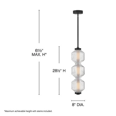 Fredrick Ramond Reign Small LED Convertible Pendant Alternative Image 1
