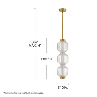 Fredrick Ramond Reign Small LED Convertible Pendant Alternative Image 7
