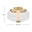 Fredrick Ramond Reign Small LED Flush Mount Alternative Image 7