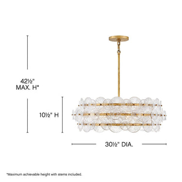 Fredrick Ramond Rene Medium Drum Chandelier Alternative Image 1
