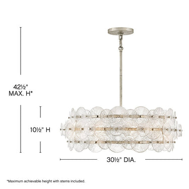 Fredrick Ramond Rene Medium Drum Chandelier Alternative Image 9