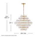 Fredrick Ramond Rene Medium Multi Tier Chandelier Alternative Image 1