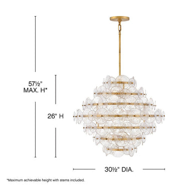 Fredrick Ramond Rene Medium Multi Tier Chandelier Alternative Image 1