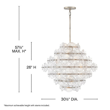 Fredrick Ramond Rene Medium Multi Tier Chandelier Alternative Image 6