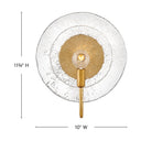 Fredrick Ramond Rene Medium Single Light Sconce in Distressed Brass Finish Alternative Image 1