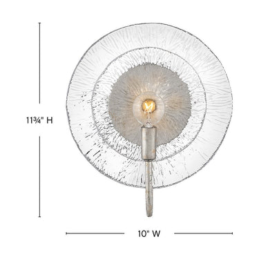 Fredrick Ramond Rene Medium Single Light Sconce in Glacial Finish Alternative Image 1