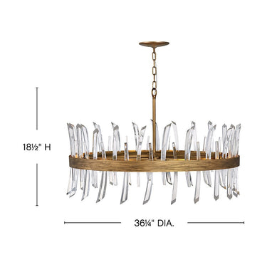 Fredrick Ramond Revel Large Single Tier Chandelier Alternative Image 1
