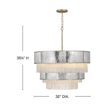 Fredrick Ramond Reverie Medium Multi Tier Chandelier Alternative Image 1