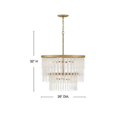 Fredrick Ramond Rubina Medium Convertible Chandelier - FR41495 Alternative Image 1